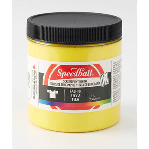 Speedball Fabric Screen Ink 8oz Yellow