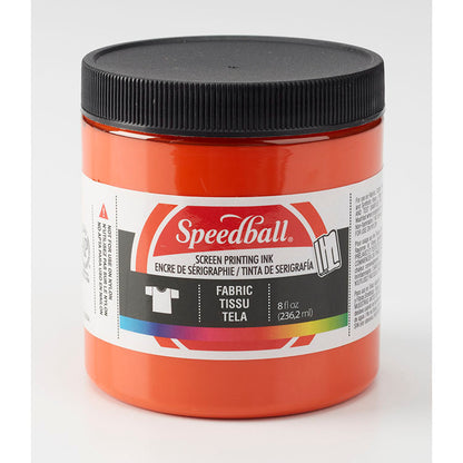 Speedball Fabric Screen Ink 8oz Orange