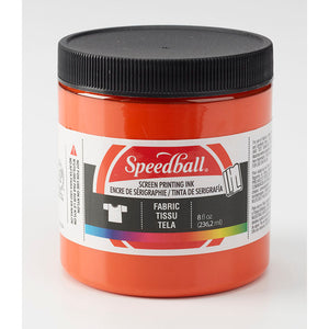 Speedball Fabric Screen Ink 8oz Orange