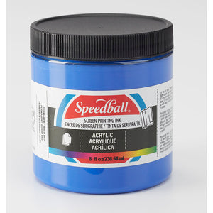 Speedball Silkscreen Ink Permanent Acrylic 8oz Ultramarine Blue