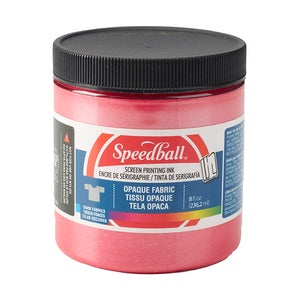 Speedball Opaque Fabric Screen Printing Ink 8 oz. Raspberry