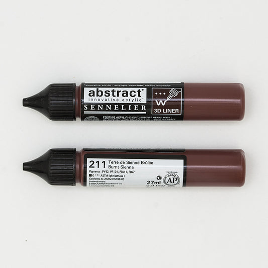 Sennelier Abstract Acrylic Liner 27ml Burnt Sienna