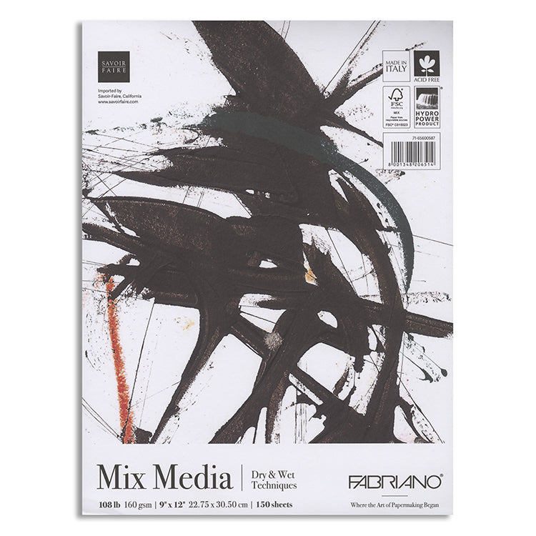 Fabriano Mega Mixed Media Pad 9x12 160gsm
