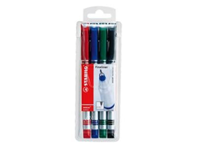Stabilo Sensor Fineliner Wallet of 4