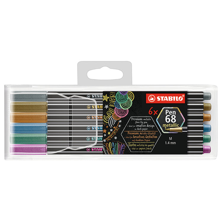 Stabilo Pen 68 Metallic Set 6-Colors