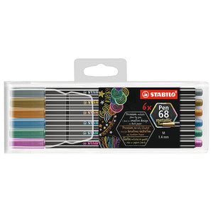 Stabilo Pen 68 Metallic Set 6-Colors