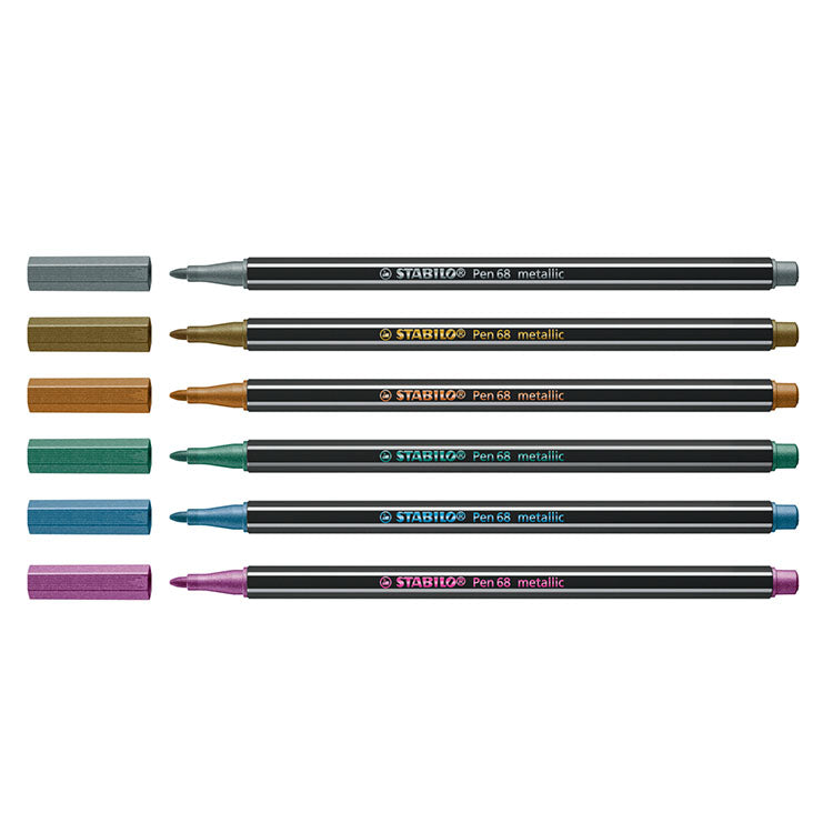 Stabilo Pen 68 Metallic Set 6-Colors