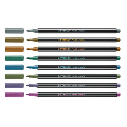 Stabilo Pen 68 Metallic Set 8-Colors