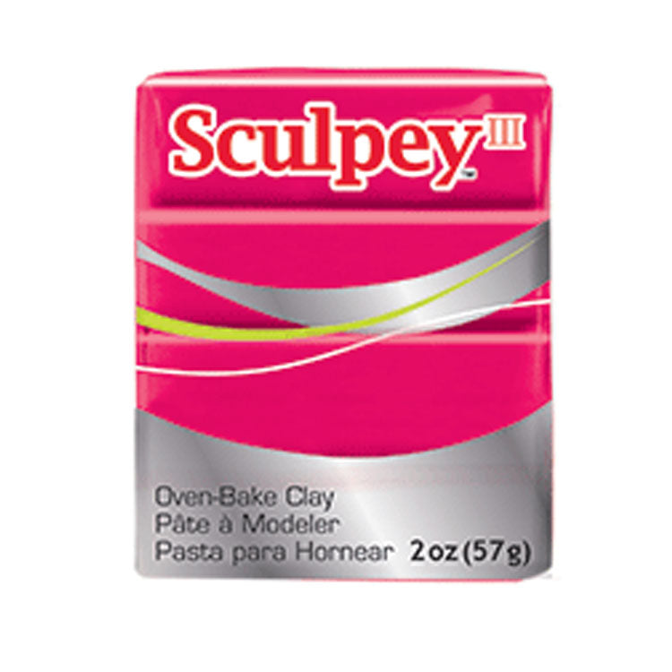 Sculpy III Polymer Clay 2oz Red
