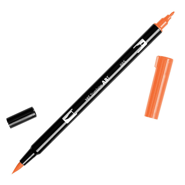 Tombow Dual Brush Marker 885 Warm Red