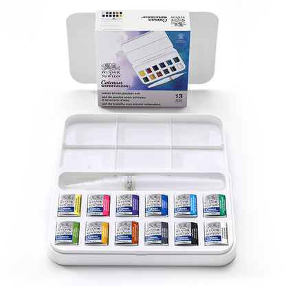 Cotman Watercolor & Water Brush Pen 14pc Set