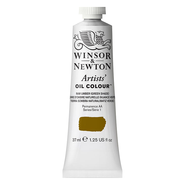 Winsor Newton Artists Oil Color Raw Umber Green Shade 37ml