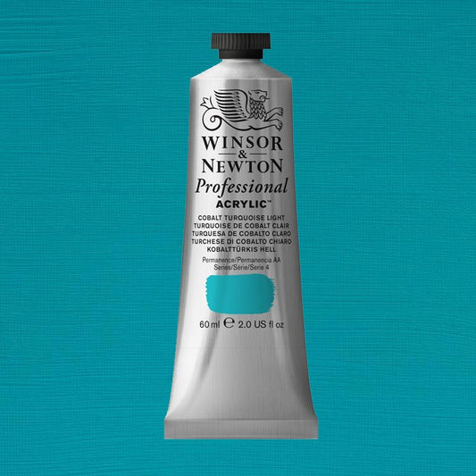 Winsor Newton Artists Acrylic Cobalt Turquoise Light 60ml ⚠️