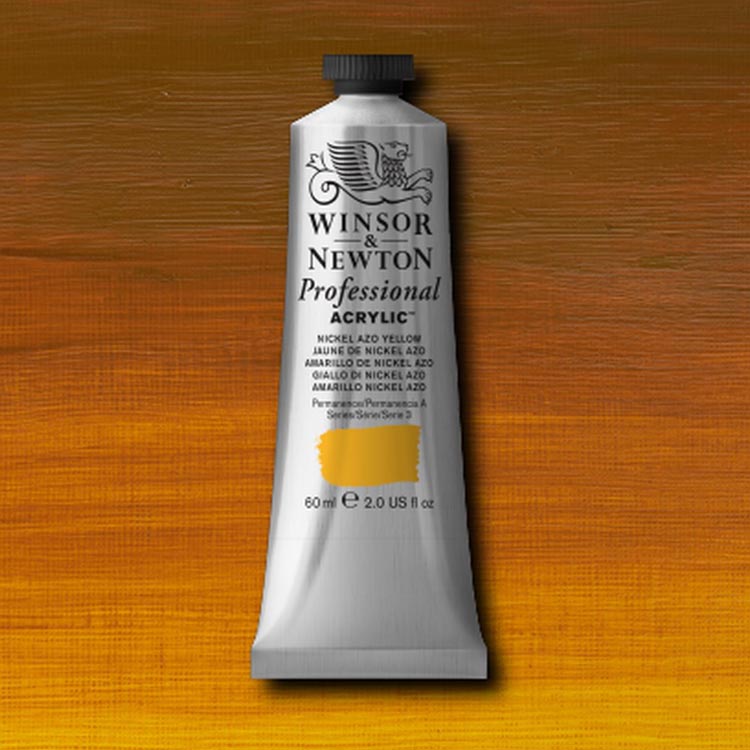 Winsor Newton Artists Acrylic Nickel Azo Yellow 60ml