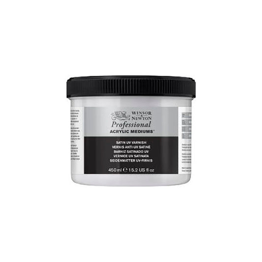 Winsor Newton Acrylic Satin UV Varnish 500ml Jar