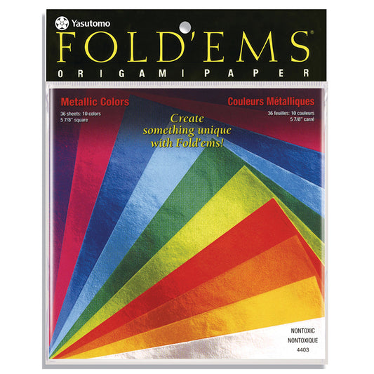 Origami Paper Metallic 10 Colors 36 Sheets